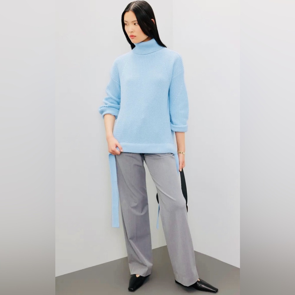Jason Wu Collective Baby Blue Oversized Turtleneck Sweater - Picture 2 of 10